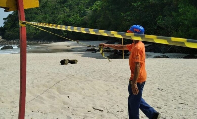 Vazamento de combustível provoca interdição de praia de São Sebastião