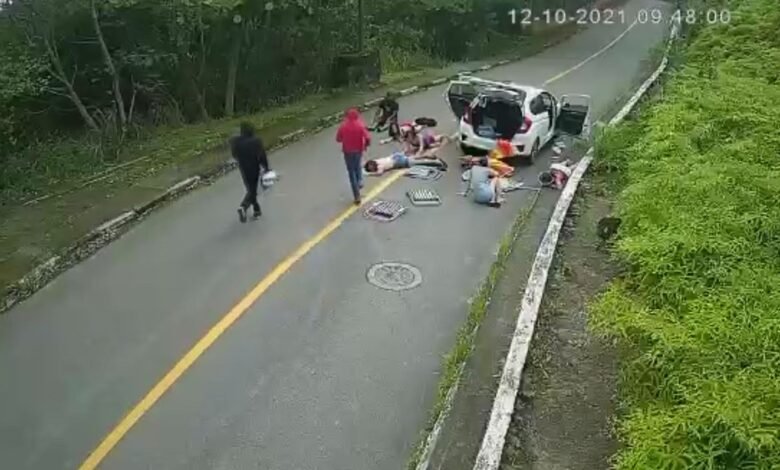 Turistas são rendidos e ficam no chão durante assalto no Guarujá