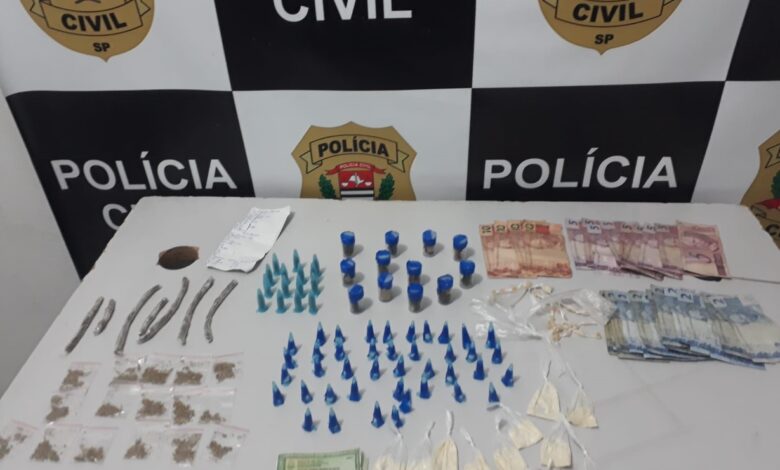 Jovem é preso com drogas em um terreno de São Vicente