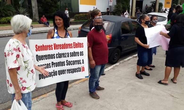 Possíveis fechamentos de prontos-socorros em São Vicente geram protestos
