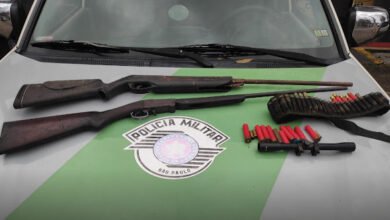 Armas e drogas são apreendidas em São Sebastião