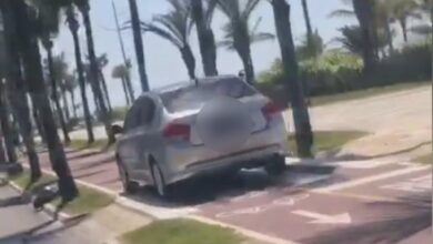 Motorista é flagrado dirigindo com carro em Ciclovia