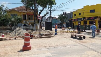 Autoridades vistoriam obras da segunda fase do VLT em Santos