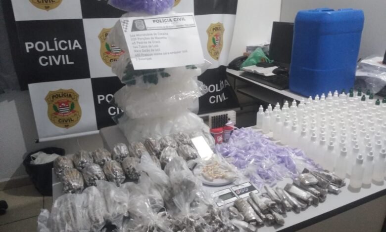 Polícia acaba com laboratório de drogas em São Vicente