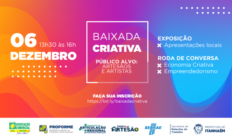 Itanhaém realiza evento Baixada Criativa
