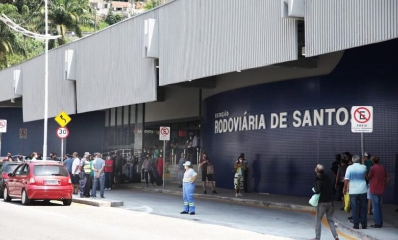 Movimento na Rodoviária de Santos deve aumentar em 50%