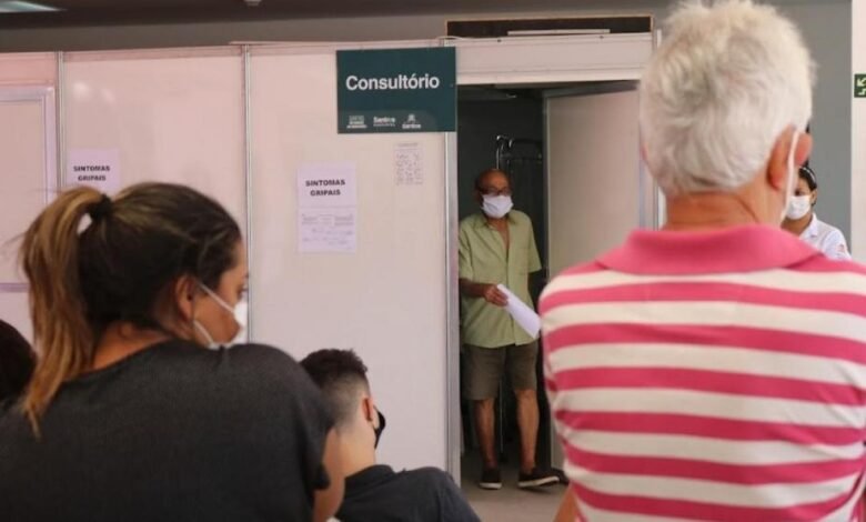 Santos reabre centro de atendimento para pacientes com síndromes gripais