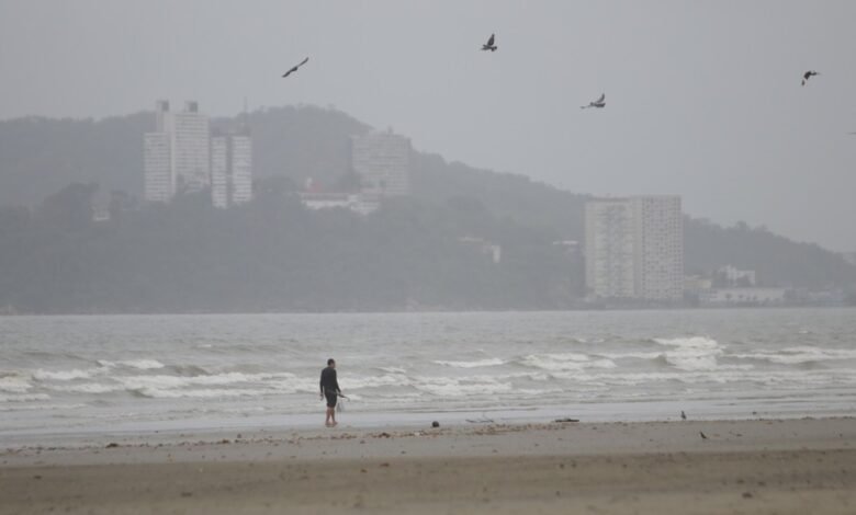 Defesa Civil alerta para chuvas volumosas na Baixada Santista