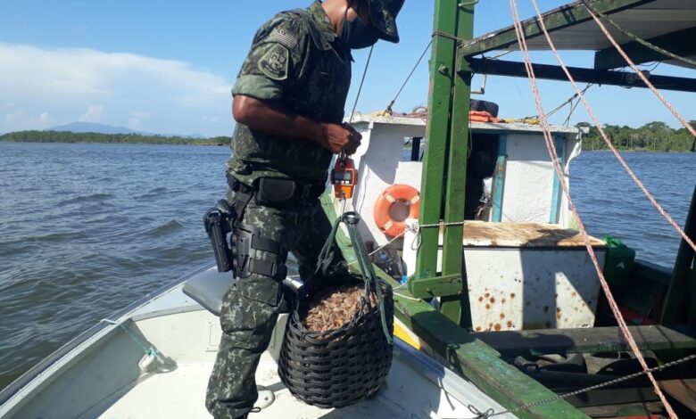 Pescador é multado em R$ 3 mil por irregularidades na pesca