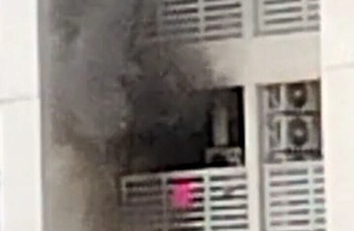 Apartamento pega fogo em Santos e faz moradores do prédio evacuarem a área