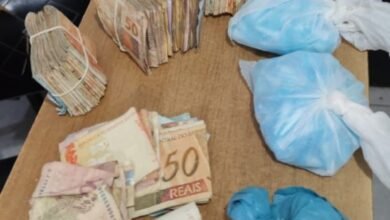 Office boy é preso com mais de R$ 13 mil e uma grande quantia de drogas no Interior