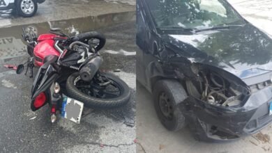 Motociclista morre após bater contra carro em São Vicente