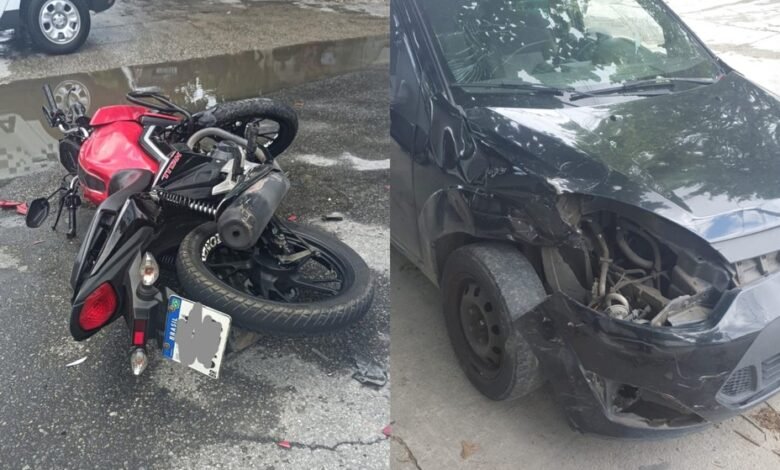 Motociclista morre após bater contra carro em São Vicente