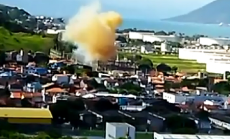 VÍDEO - Estação de energia explode e cidades do Litoral Norte ficam sem luz