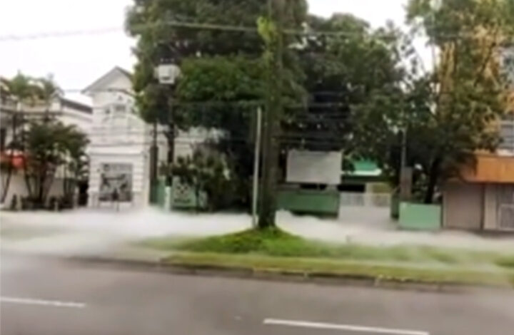 VÍDEO - Vazamento de gás na principal avenida de Santos assusta moradores