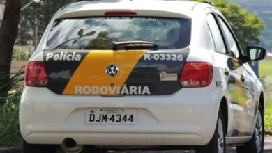 Caminhão com blocos pega fogo na Padre Manoel da Nóbrega