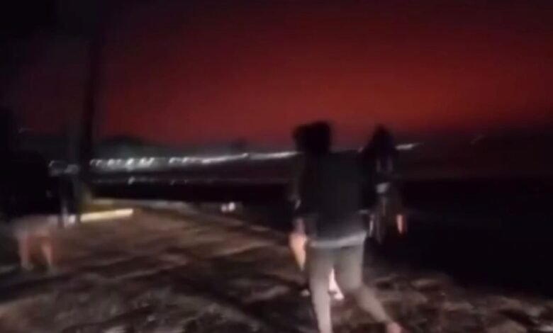 Vídeo mostra Praia das Astúrias em Guarujá ás escuras