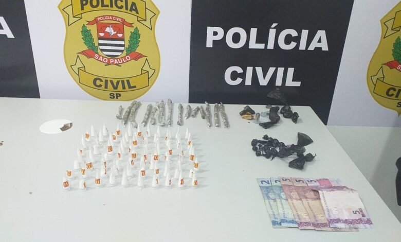 Jovem comercializando drogas é preso em São Vicente