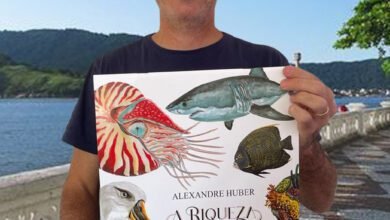 Artista plástico santista lança livro-pôster no Aquário