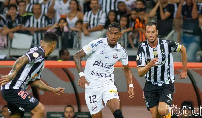 Santos reage contra o Atlético-MG, mas acumula seis partidas sem vitória