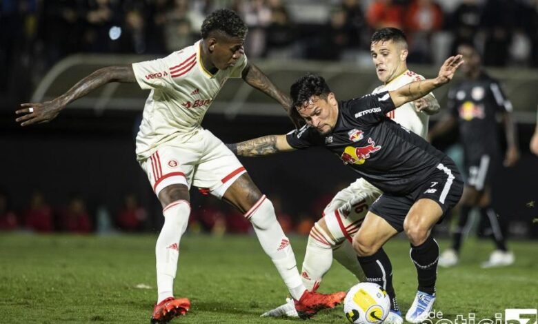 Bragantino perde para o Internacional em casa e se complica no Brasileirão