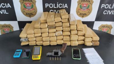 Suspeito de tráfico de drogas é preso com quase 50 Kg de entorpecentes em Cubatão