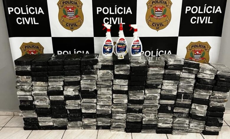 200 quilos de cocaína apreendidos