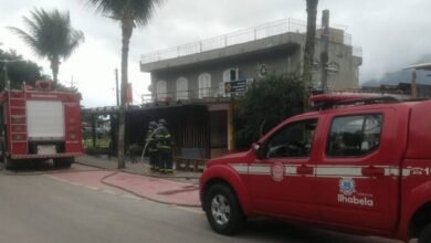 Autoescola sofre incêndio em Ilhabela