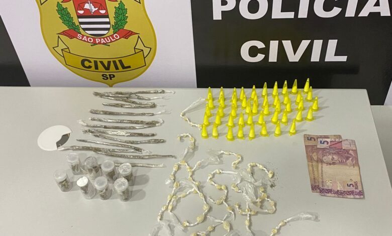 Suspeito de tráfico de drogas em Praia Grande é preso