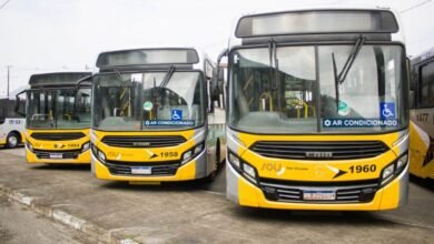 Novos ônibus do transporte municipal chegam a São Vicente