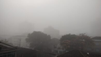 Baixada Santista fica encoberta pelo nevoeiro mais uma vez