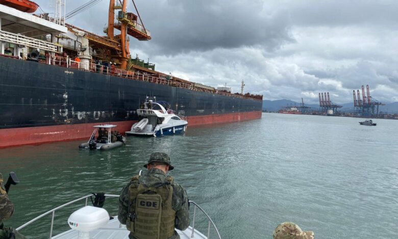 cocaína casco navio