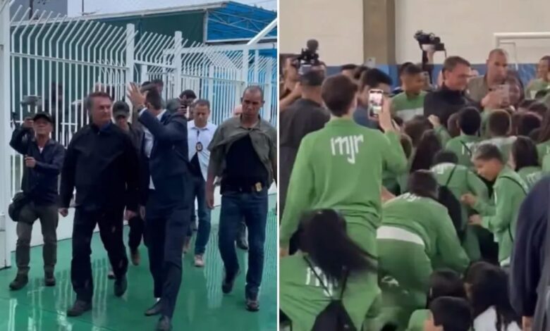 Bolsonaro visita instituto do jogador Neymar na Baixada Santista