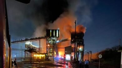 Terminal portuário de Cubatão sofre com incêndio