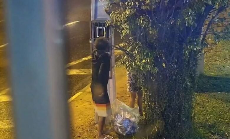 Totem de segurança flagra furto de fiação em São Vicente e GCM detém infratores