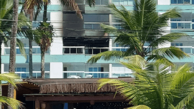 Incêndio destrói apartamento de luxo em Ubatuba