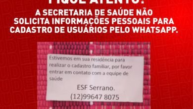 Prefeitura de São Sebastião alerta população sobre golpe usando nome da Secretaria de Saúde (SESAU)