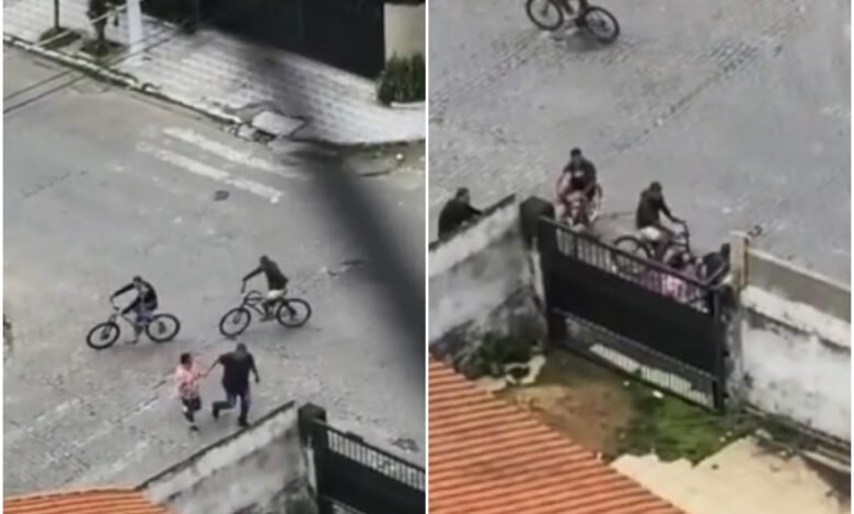 VÍDEO - Casal é assaltado por quarteto em Praia Grande