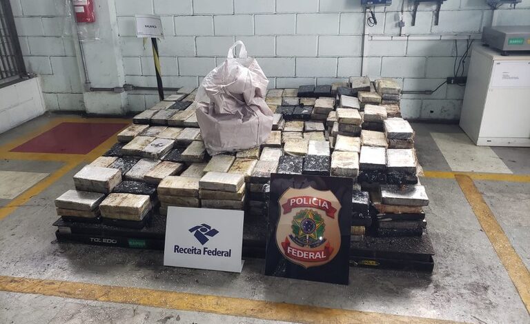 Polícia e Receita Federal apreendem 683kg de Cocaína em Porto de Santos