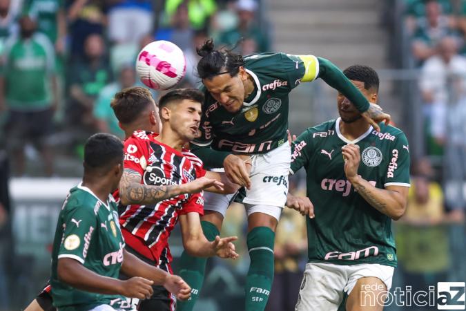 Palmeiras não aproveita vantagem numérica e fica no empate contra o São Paulo