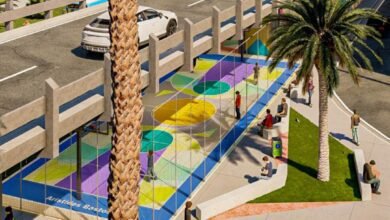 Área com quadra de basquete e pista de skate serão construídas no Centro de Santos, SP