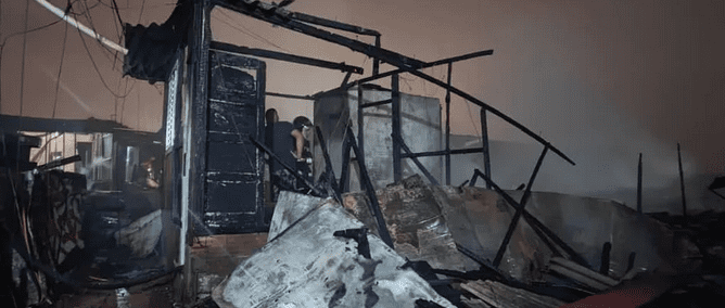 Cerca de 40 barracos são destruídos em comunidade de Santos