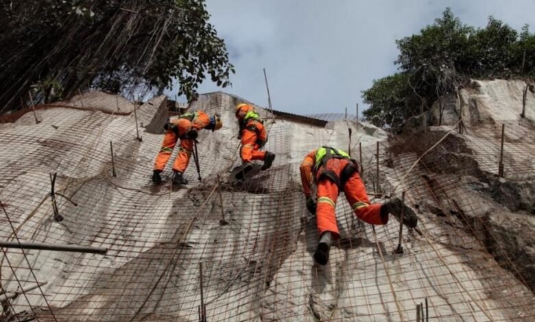 Morros santistas terão mais obras de contenção e drenagem com investimento de R$ 49 milhões