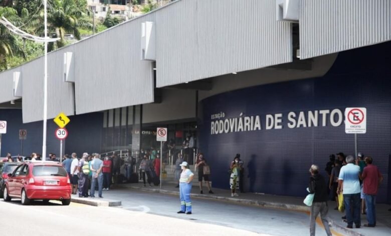 Rodoviária de Santos estima aumento de 50% no fluxo de pessoas para este Natal