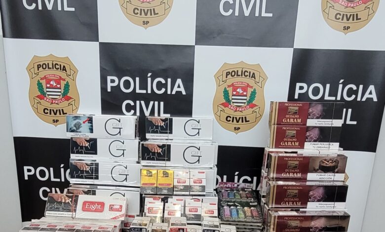 Comerciante é preso com mais de 12 mil cigarros clandestinos e por cometer desacato em Santos