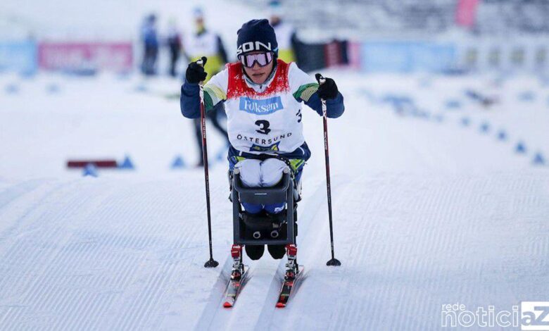 Para esqui cross-country: Aline Rocha é 1ª campeã do Brasil no Mundial