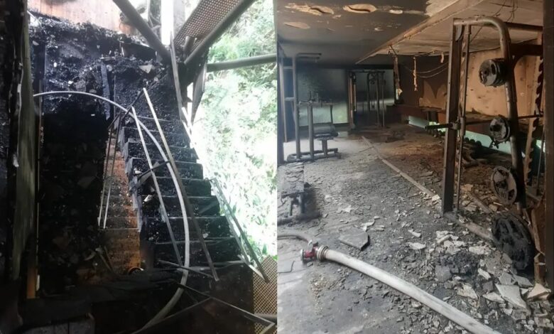 Incêndio atinge casa de condomínio de luxo no litoral de SP