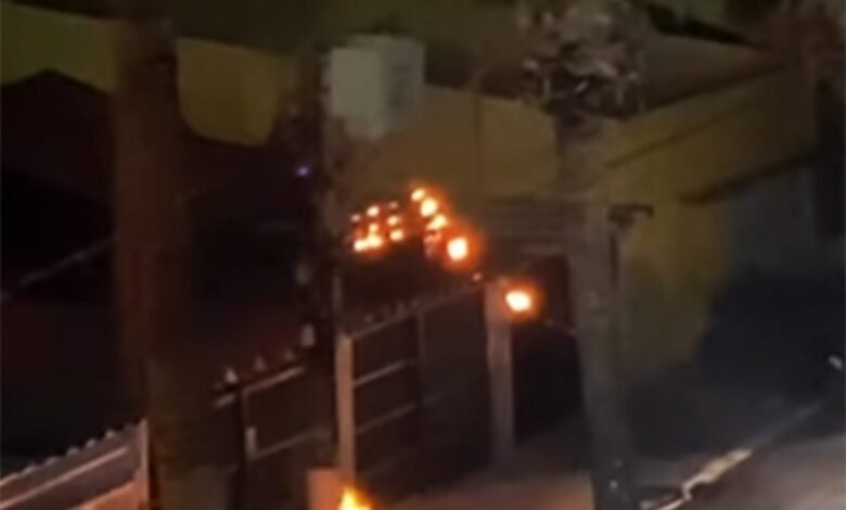 Fogos de artifício provocam incêndio em Praia Grande