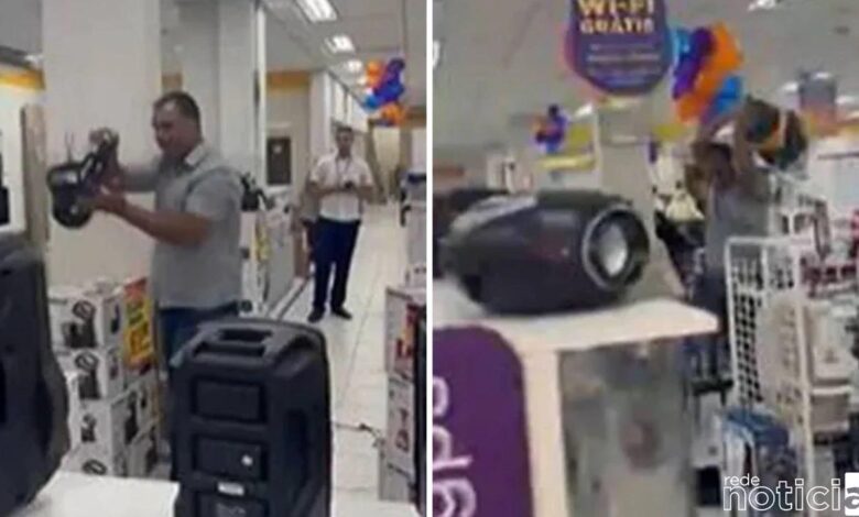 VÍDEO - Homem quebra loja por não conseguir trocar produto