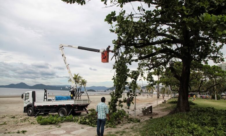 250 pessoas são direcionadas ao reparo de estragos devido as chuvas em Santos